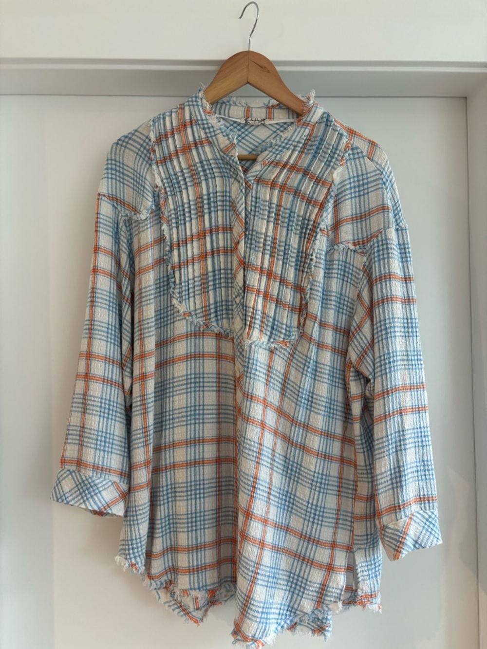 Intimately by Free People “Plaid about You” Oversized Sleep Shirt XS